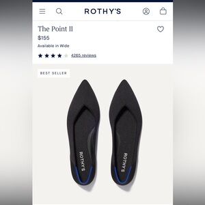 Rothy’s pointed toe flat